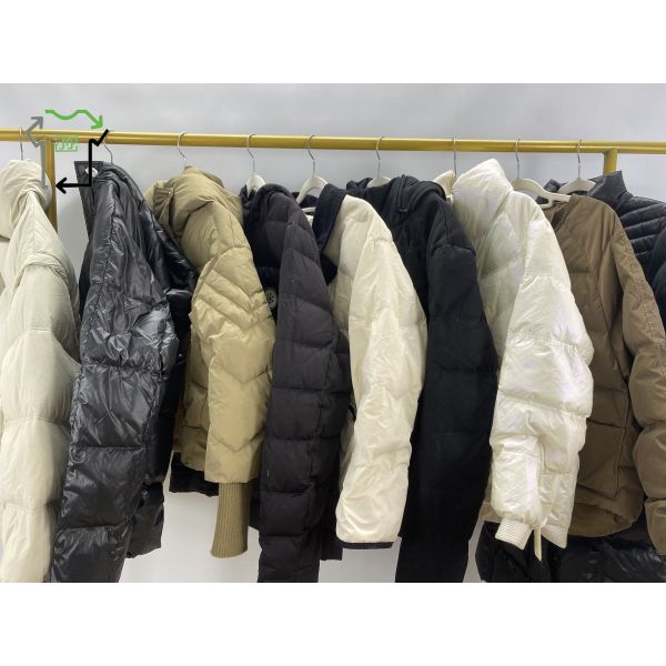 Wholesale Bulk Used Winter Clothing Grade A Quality Mixed Colors Polyester Cotton Jackets 
Used Winter Clothing