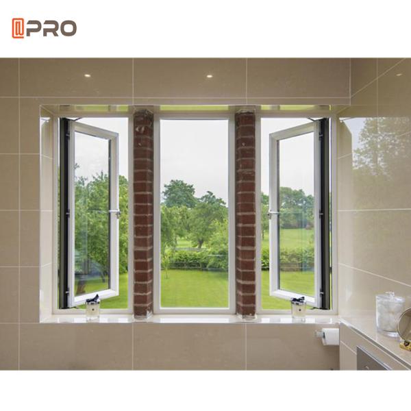 Thermal Break Soundproof Aluminum Tilt Turn Window Simple Grill