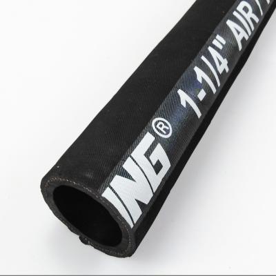 Wrapped Surface Fabric Braided Air And Water Hose / Industrial Rubber Hose