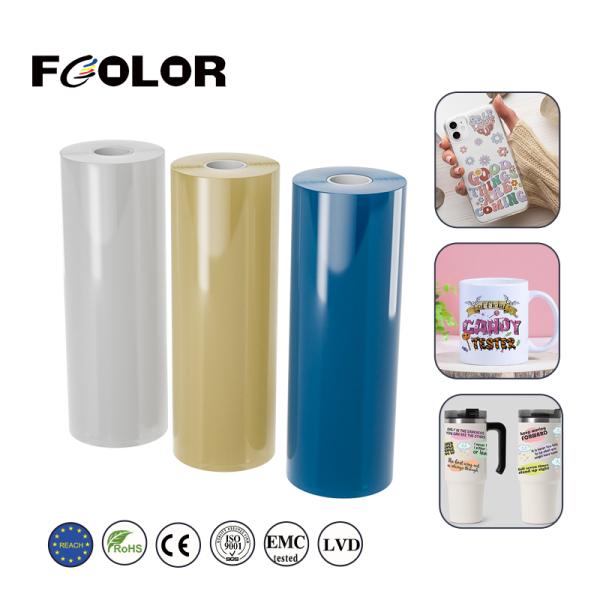 Gold Foil UV DTF AB Film 30cm 42cm 60cm High Adhesive for UV Label Sticker Printing