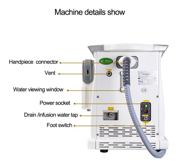Protable Q - Switched ND YAg Laser Tattoo Removal Equipment With 1064nm / 532nm