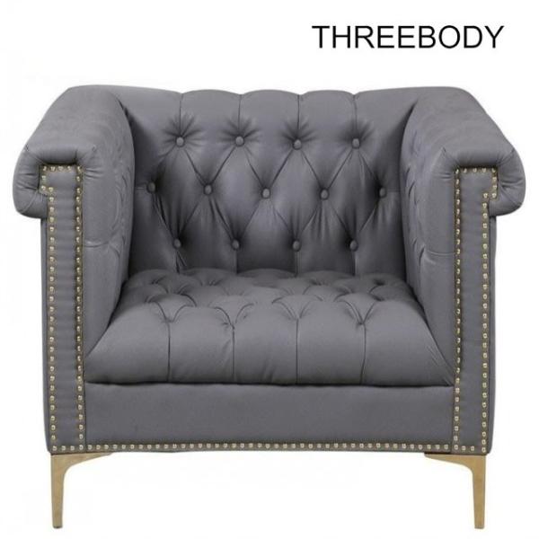 Custom Office Lobby Modern Hotel Furniture Leather Cover Sofa Leisure Chair