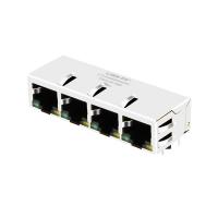 JXD0-4005NL RJ45 Female Connector 1x4 Port 8pin With LED
