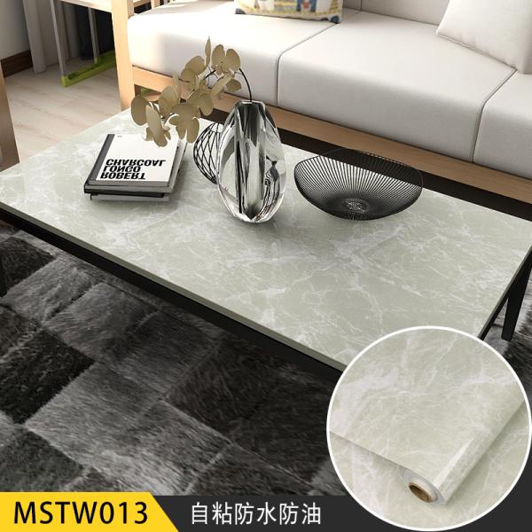 Modern Design Style Marble PVC Film Self Adhesive Wallpaper for Oil Proof Kitchen Counter Top Sticker