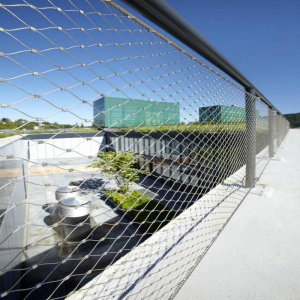 High Durability Balustrade Wire Mesh Infill For Indoor / Outdoor Protection