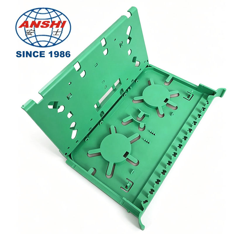 Factory Wholesale 12 Core 24 Core Fiber Direct Splice Tray Eco-Friendly ABS Telecom V3.0 ODF Integrated Fiber Splice Tray
