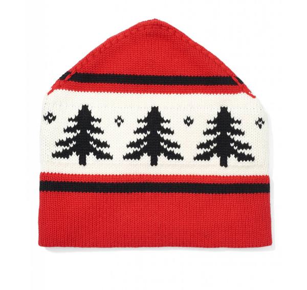 Jacquard Knitted Ski Mens Cotton Beanie , Christmas Knit Slouchy Beanie