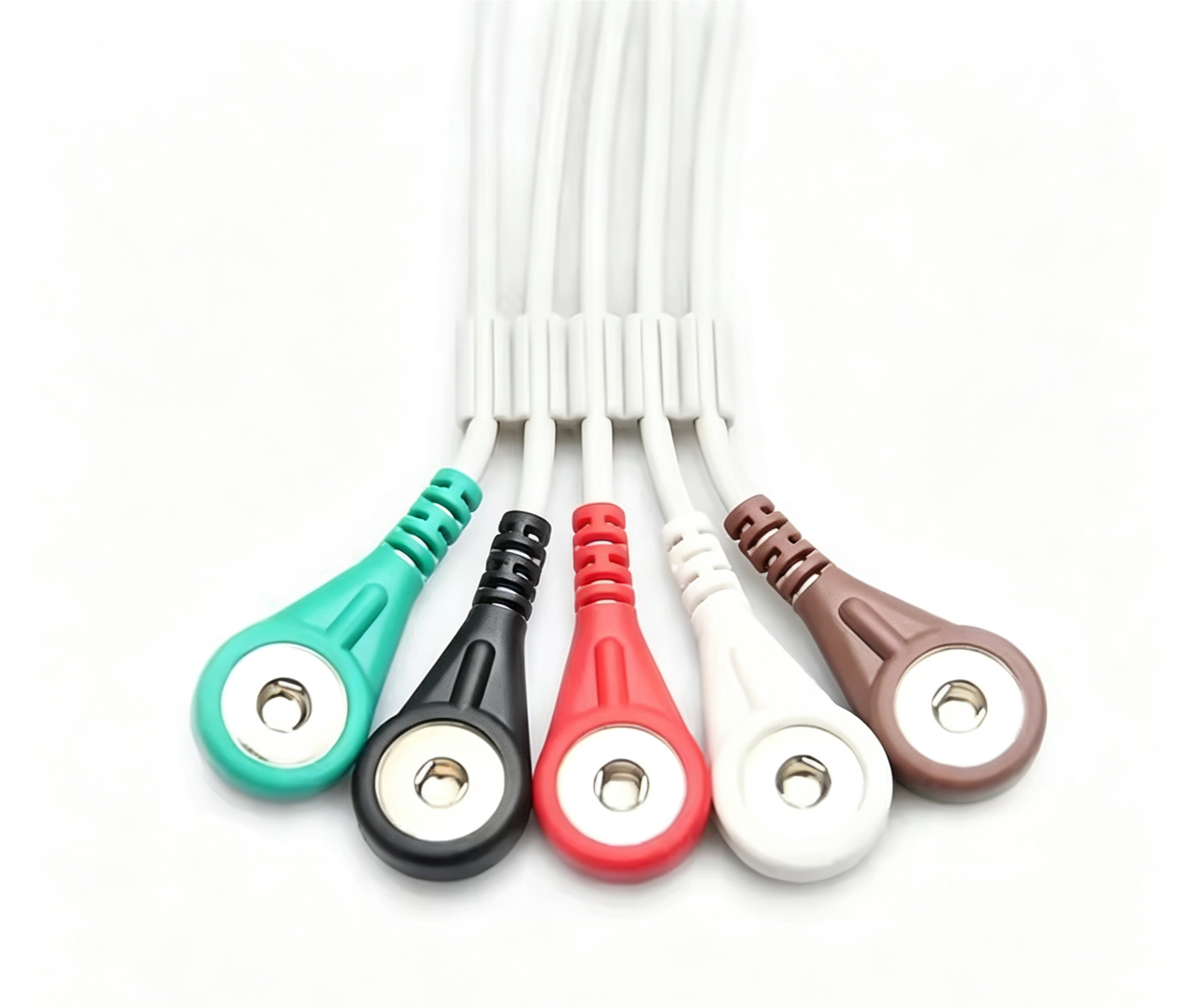 6 Pin ECG Cables And Leadwires AHA Snap ECG Cable CE Certified