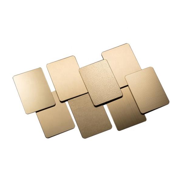 201 304 PVD Color Decorative Stainless Steel Sheet 1000x2000mm For Wall Skin