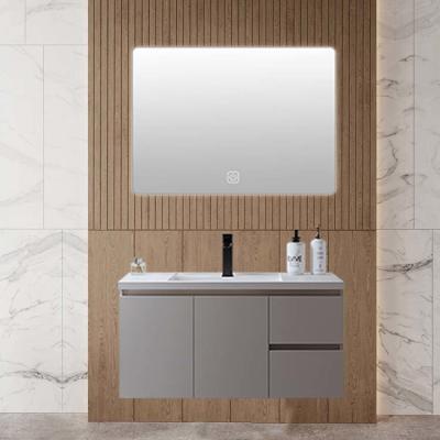 Environmentally Hanging Bathroom Vanity 2 Drawers Wall Mounted