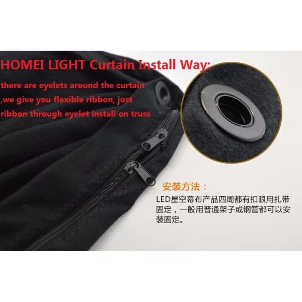 Hot selling LED star cloth LED Star Curtain for Wedding Decoration Curtain