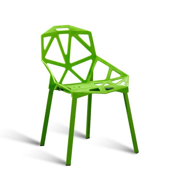 Polypropylene Plastic Restaurant Chairs Stackable With Minimalism Design