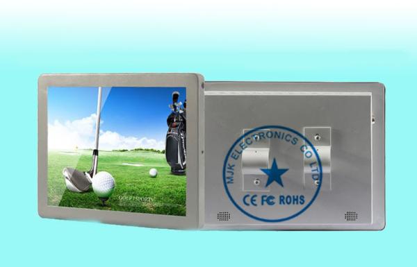 Silvery Antivibration Bus LCD Digital Signage Display For Advertising