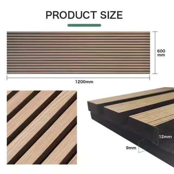 High-Density 20mm Polyester Fiber Rubber Core Fireproof Sound-Absorbing Equipment for Music Studios Core Acoustic Panels