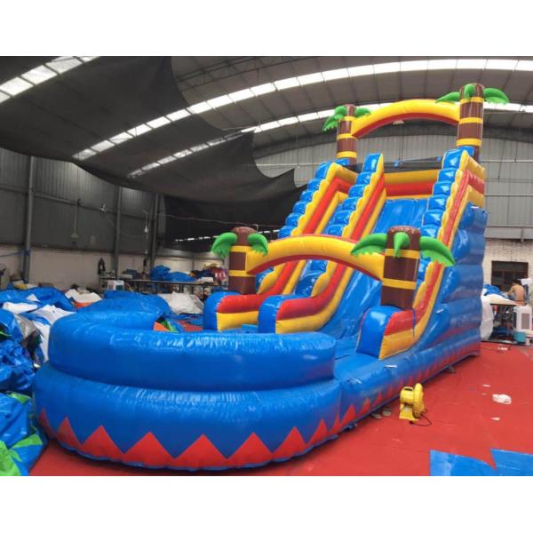 Special Occasion Inflatable Kids Slide 17FT H Inflatable Water Slide for Shopping Mall