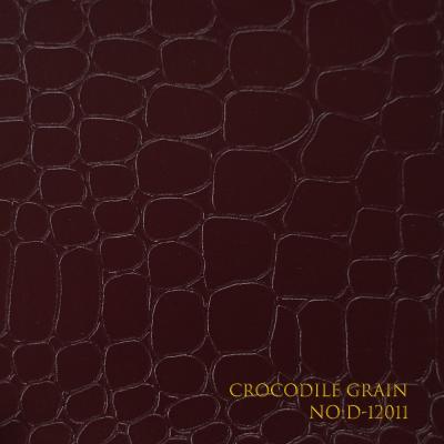 Papier d'emballage en PVC à motif crocodile, résistant aux rayures