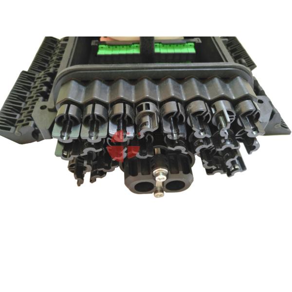 1 x 8 Fiber Optic Splitter Box , 24 Ports PP Fiber Optic Splitter Closure Black