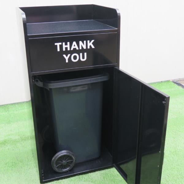 Galvanized Steel ISO9001 1200mm Recycle Restaurant Trash Can