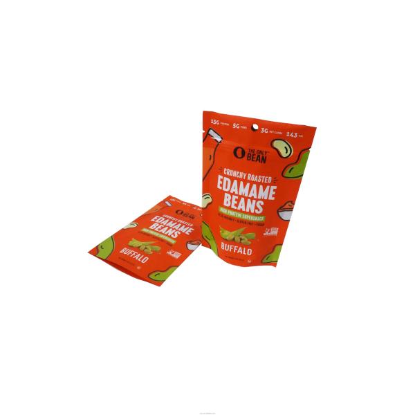 Plastique composite en feuille d'aluminium, haricots et sacs d'emballage avec coussin de côté