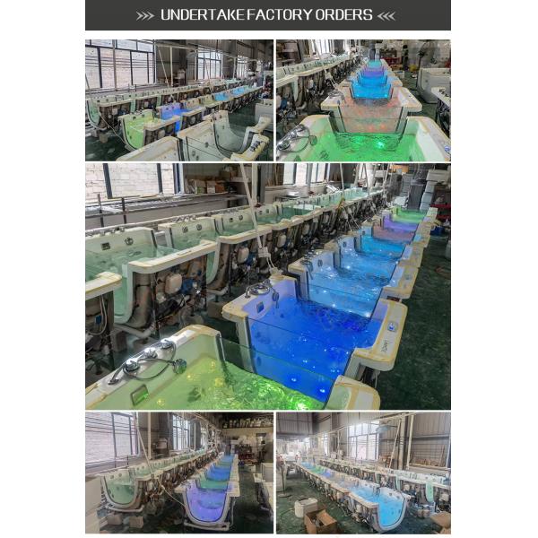 Ушат младенца крытого Freestanding цвета ванны воздушного пузыря белого акриловый