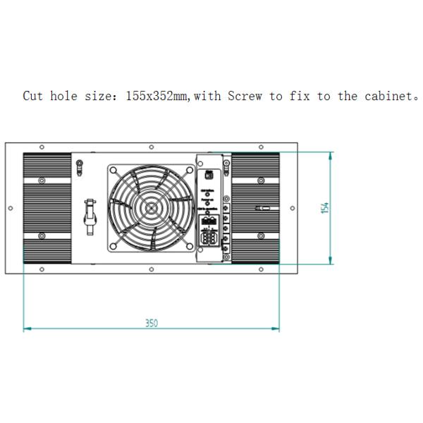 Inudstrial Thermoelectric Air Conditioner 200W Electrical Cooler ISO9001