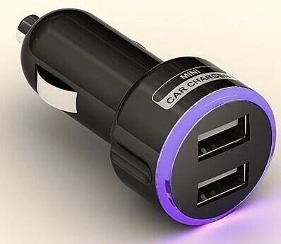 Halo newest dual USB car charger /portable mini car charger/car accessories/Iphone charger