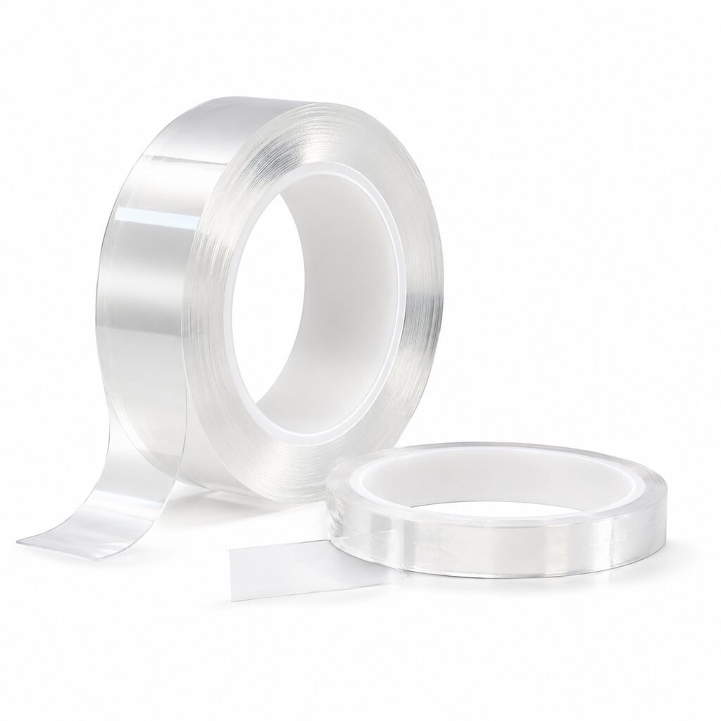 Clear PET High Temperature Tape (Transparent Polyester Silicone Tape / High Temperature Label Protection Tape / Clear PET Masking Tape) – For Barcode, PCB & Window Protection