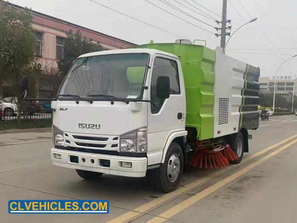 ISUZU 100P Street Sweeper Vacuum Truck 5CBM 98HP 16000kg LHD Rhd