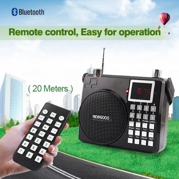 Newgood Bluetooth Outdoor Wireless MIC Music Player Speaker Amplification With AUX,USB
