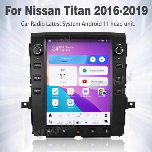12.1 дюймовый сенсорный экран для 2016-2019 Nissan Titan GPS навигационный мультимедийный проигрыватель Android беспроводной Carplay