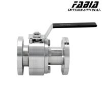 Fb Valve à bille sanitaire à haute température en acier inoxydable finition de surface lisse pour l'industrie alimentaire et des boissons
