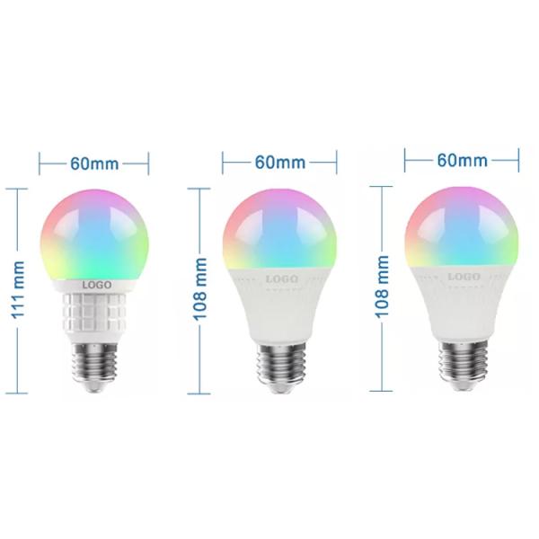 Шарик СИД Multicolor ABS умный WIFI RGB с удаленным DC 6V 10W