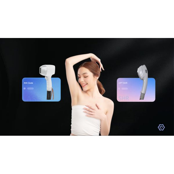 2 In 1 808 Diode Laser 3 Wavelength Fast Permanent Painfree Super IPL Hair Removal Machine