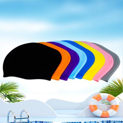 Gorro de natación elegante Gorro de natación de silicona cómodo – Diseño resistente al agua y al cloro para todos los nadadores adultos