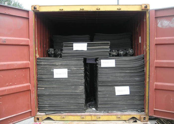 Acid Resistance 2Mpa Tensile Strength SBR Rubber Sheet for Bridge Bearing Pads