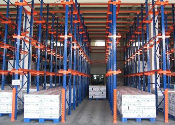 Steel 2000kgs/pallet Q235B Drive In Storage Rack ISO9001