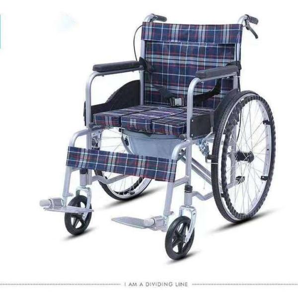 Breathable Fabric Cushion Tianjin Producer Chrome Frame Folding Steel Manual Wheelchair