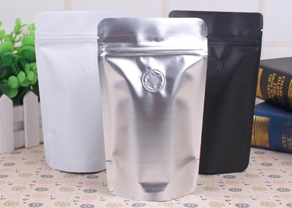 50g Subfilm Aluminum Foil Stand Up Pouch Small Bread Coffee Beans Mylar Silver Foil Bag