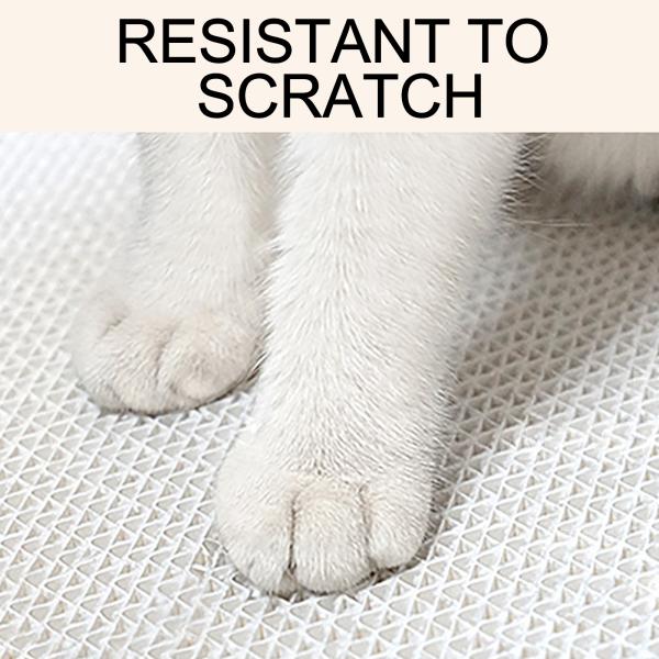 Cat Scratch Board Corrugated Paper Material L-Shaped Single-Sided Track Cat Scratching Board(White) Wear-resistant