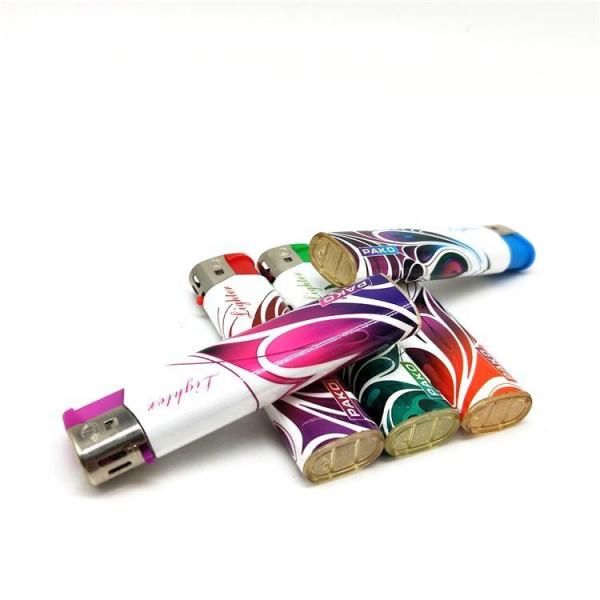 Customized Normal Label-Colorful Electronic Lighter for Customized Electronic Lighter