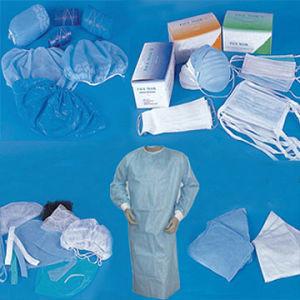 Nonwoven de alta qualidade material do polipropileno da virgem de 100% para o tampão cirúrgico, máscara, vestido