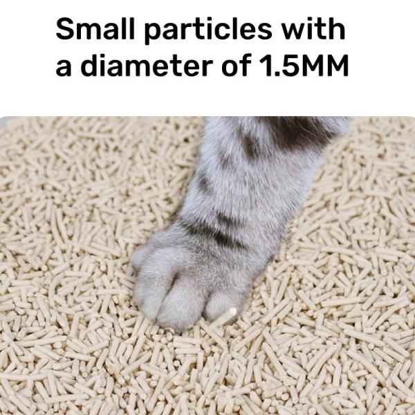 OEM Coupe de litière pour chat sans parfum Lit de litière pour chat à base de tofu beige personnalisé