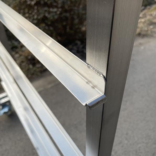 Commercial Kitchen 6 Tier 304 Stainless Steel Sheet Pan Baking Tray Drying Rack Trolley