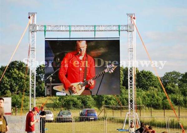 7000cd/sqm Brightness Outdoor LED Screen Rental HD P6 1200 Hz For Event / Stage
