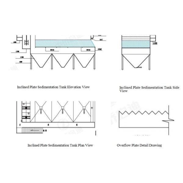High Efficiency Inclined Plate Sedimentation Tank In Wastewater Treatment Industrial Equipment
