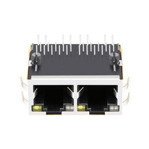 Плата основания-T RJ45 MagJack порта 2.5G 0826-1X2T-HT-F 4PPoE 60W 1x2 вверх с приведенным GO/Y