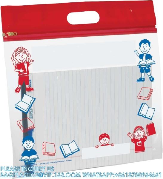 Press And Seal Storage Bags, metal sliderbag, metal zipbags Extra Large Thick Plastic, Classroom Book Bags For Kids