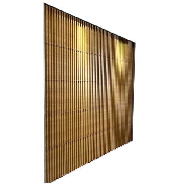 Stylish Aluminum Wood Grain Grille Fence Slates Section Garage Doors