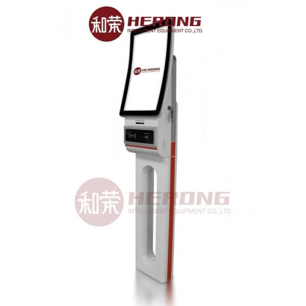 23.6 Inch Touch Screen Self Service Cashless Kiosk Machine with Modular Design and Facial Recognition Camera