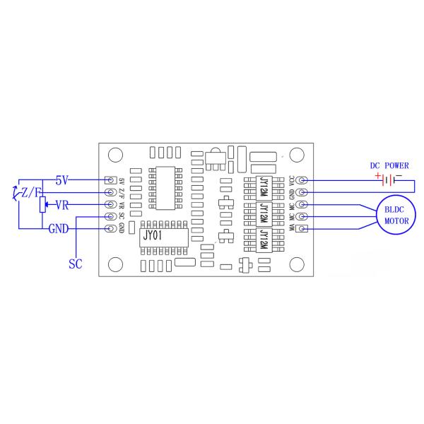 Мини размер JYQD водителя 3A мотора DC Arduino 24V безщеточный настоящий компактный - доска водителя V6.7